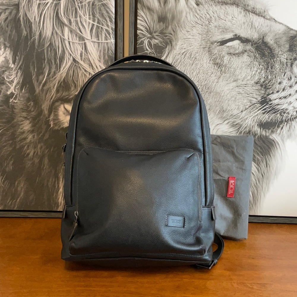 Tumi Harrison Webster Leather Backpack w/ dust bag